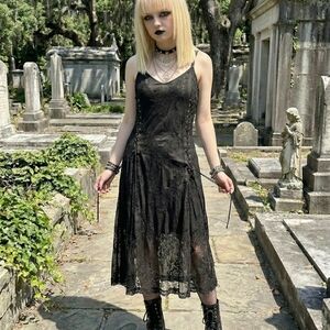 Elegant Black Lace Dress